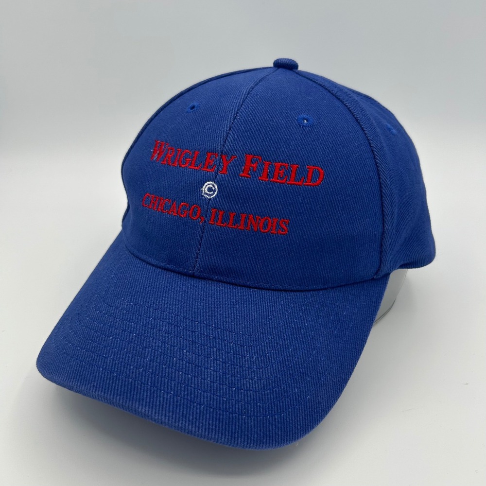 Nissun Hat Wrigley Field Chicago Illinois Unisex OSFM Blue Sportswear Vintage